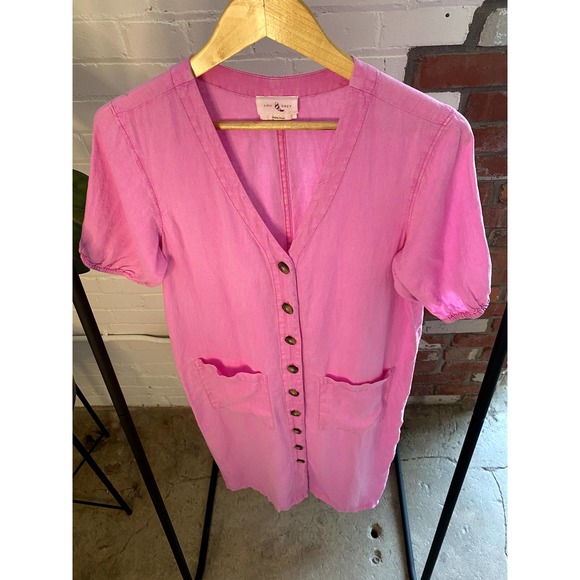 LOFT Lou and Grey Women's Pink Maxi Linen Dress - Picture 5 of 6